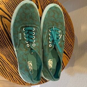 Vans Turquoise Paisley Lace-Up Shoes